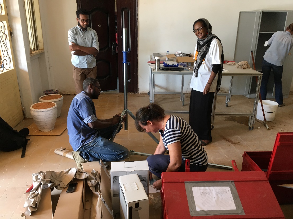 Equipment for a conservation laboratory of Sudanese National Museum in