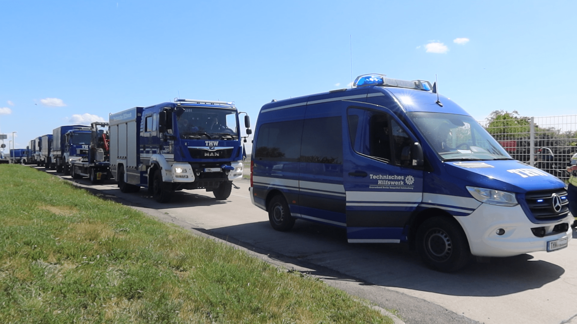 THW Transport Hilfgüter für Ukraine